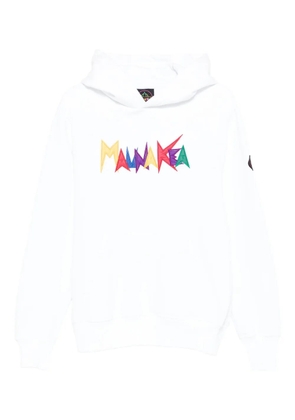 Mauna Kea logo-embroidered hoodie - White