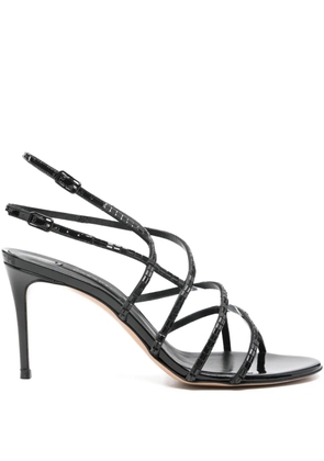 Casadei 90mm round-toe sandals - Black