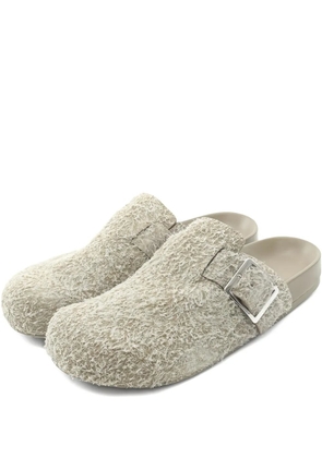 Loewe Pre-Owned 2020s ease buckle mule sandals - Neutrals