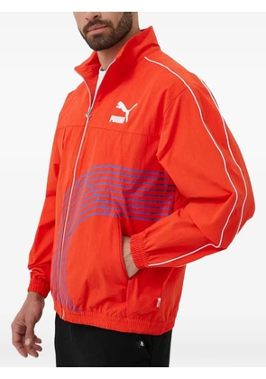 PUMA zipped graphic jacket - Orange