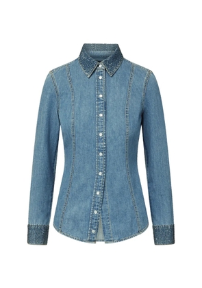 Veronica Beard Eddie rhinestones shirt - Blue