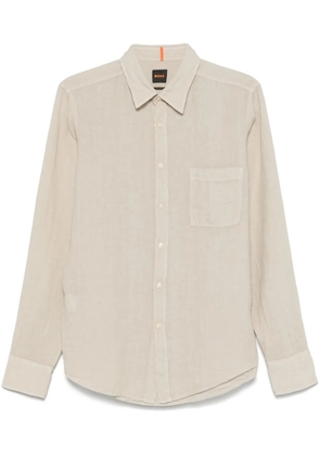 BOSS linen shirt - Neutrals