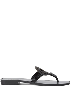 Karl Lagerfeld Ring cut out-logo sandals - Black