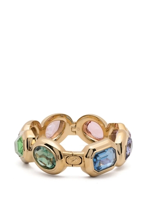 Swarovski mixed-cuts multicoloured cuff bracelet - Gold