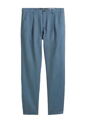 Marc O'Polo pleat-detailed linen chinos - Blue