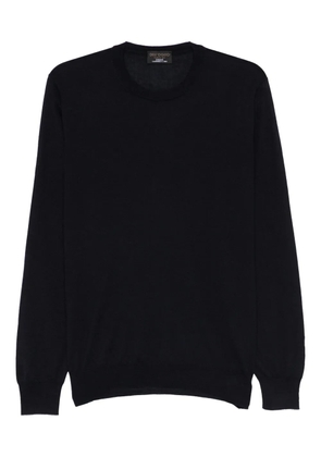 Dell'oglio panelled crew neck sweater - Blue
