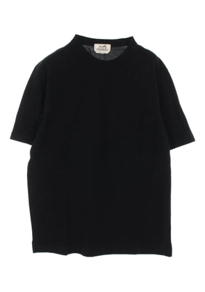 Hermès Pre-Owned 2010 logo-embroidered T-shirt - Black
