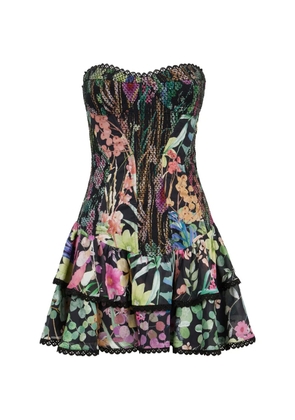 Charo Ruiz Ibiza Sora floral-print mini dress - Black