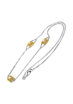 LB Exclusive 18K multi-tone gold diamond necklace - Silver
