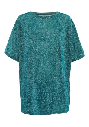 Maison Martin Margiela Pre-Owned metallic-knit T-shirt - Blue