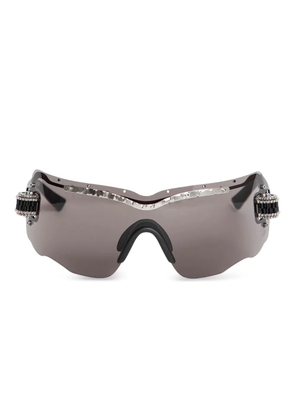 Kuboraum embellished mask sunglasses - Grey