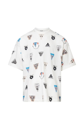 Blackjack Theme printed T-shirt - White