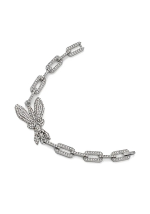 Patrizia Pepe embellished chain bracelet - Silver