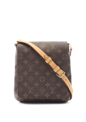 Louis Vuitton Pre-Owned 2001 short Musette Salsa Monogram leather-trim shoulder bag - Brown