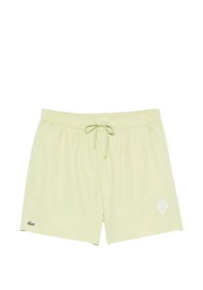 Lacoste drawstring geometric swim shorts - Green