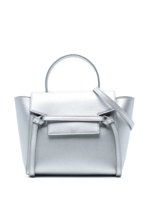 Celine Pre-Owned 2018 Nano Laminated Calfskin Belt Bag satchel - Silver