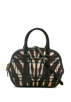 Burberry Pre-Owned Orchard zebra-print tote bag - Brown