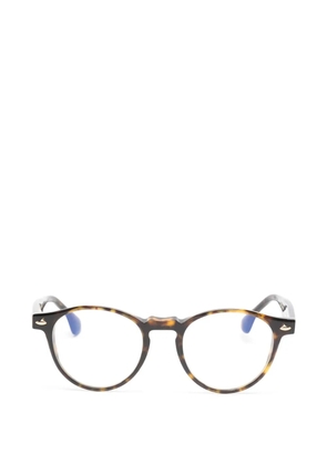 Sestini Eyewear Diciotto round-frame glasses - Brown