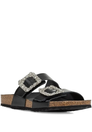 Geox embellished-buckles flat sandals - Black
