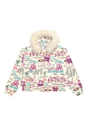 A BATHING APE® graphic hoodie - Neutrals