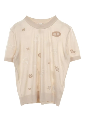 Hermès Pre-Owned Candy Libris short-sleeve top - Neutrals