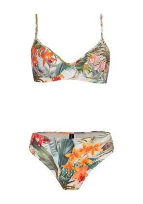 Lygia & Nanny Lilica tropical-print bikini - Green