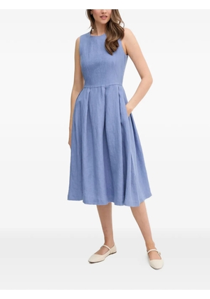 OUI pleated A-line midi dress - Blue