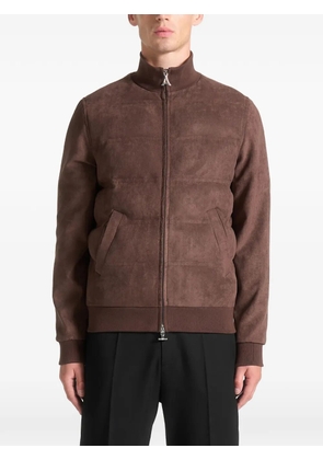 Manière De Voir zip padded jacket - Brown