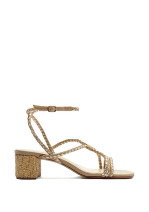 Alexandre Birman Elba braided heel sandals - Neutrals