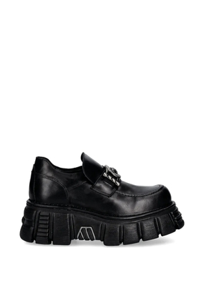 NEW ROCK platform loafers - Black