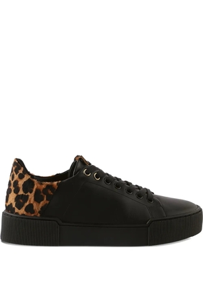 Hogl Blade leopard-print sneakers - Black