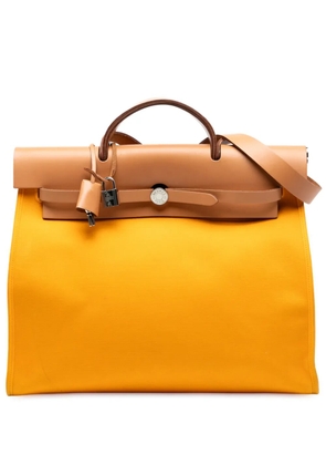 Hermès Pre-Owned 2012 Toile Herbag Zip 39 satchel - Yellow