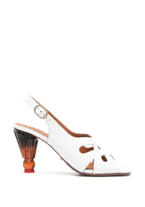 Chie Mihara Utrile cut-out heeled sandals - White