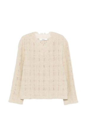 Séfr Desi V-neck sweater - Neutrals