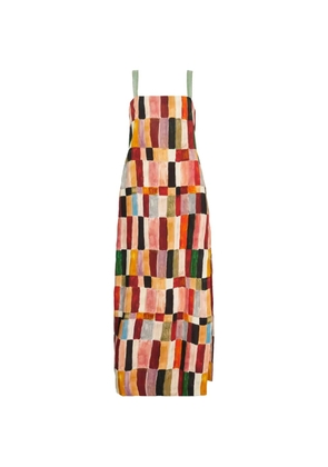 ALEMAIS Marjorelle embellished midi dress - Red