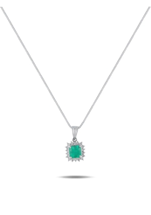 LB Exclusive diamond and emerald necklace - Silver