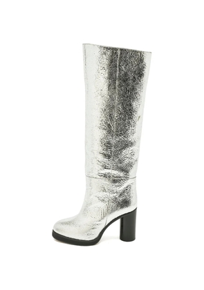 ISABEL MARANT leather boots - Silver