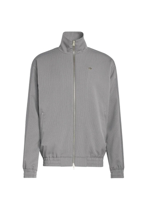 adidas pinstripe zip sweatshirt - Grey