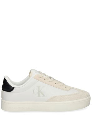Calvin Klein Jeans logo trainers - White