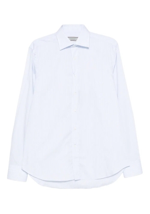 Canali pinstripe cotton shirt - Blue
