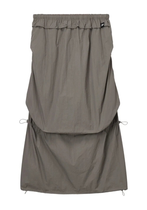 Mini Cream drawstring midi skirt - Grey