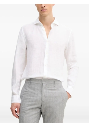 Joop! long-sleeve linen shirt - White