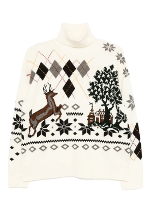 Monse patterned jumper - White