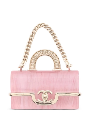 CHANEL Pre-Owned 1986-1988 cCoco mark bag brooch - Pink