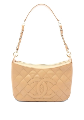 CHANEL Pre-Owned matelassé chain shoulder bag - Neutrals