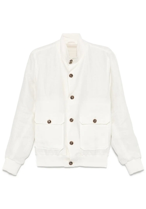 Barba linen jacket - White