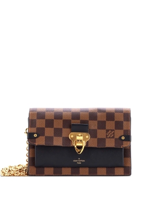 Louis Vuitton Pre-Owned Vavin Chain Wallet NM Damier with Leather crossbody bag - Black
