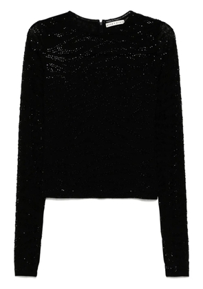 alice + olivia Delaina top - Black
