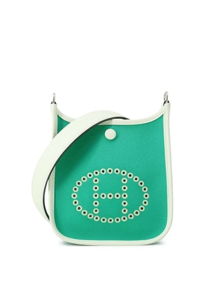 Hermès Pre-Owned 2024 Toile Officier and Swift Neo Evelyne 16 crossbody bag - Green