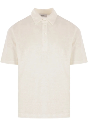 Lardini linen polo shirt - White
